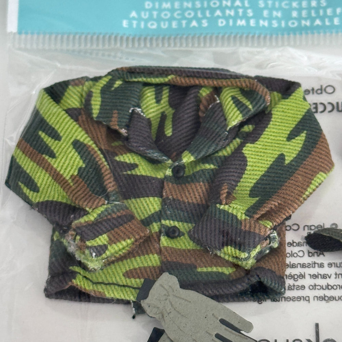 Jolees Boutique Dimensional Stickers Hunting Gear Camouflage Jacket Boots Fathers Day Cardmaking Embellishments Craft