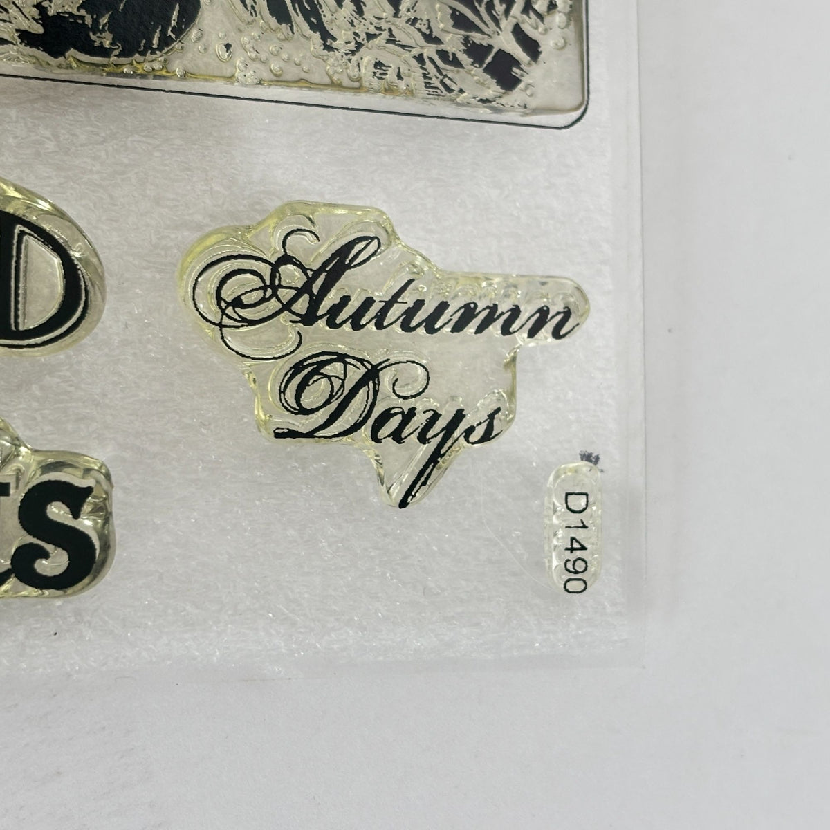 CTMH Acrylic Stamps My Acrylix Halloween Backdrop Charmed Moments Pumpkin D1490 Autumn Days