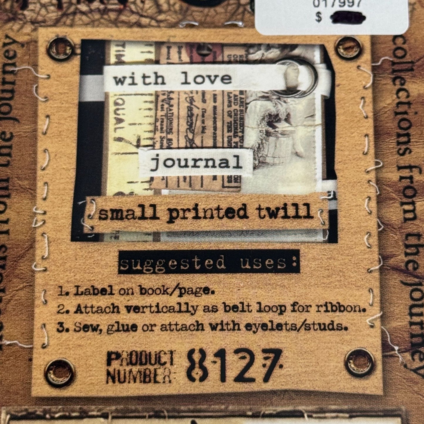 7Gypsies Journal Jewelry Printed Twill Ribbon Medium Scrapbook Embellishments Craft Scrapbooking With Love
