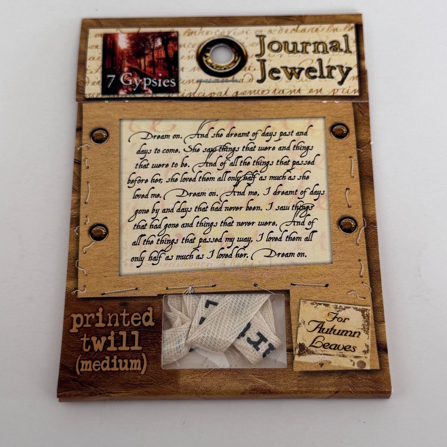 7Gypsies Journal Jewelry Printed Twill Ribbon Medium Scrapbook Embellishments Craft Scrapbooking With Love