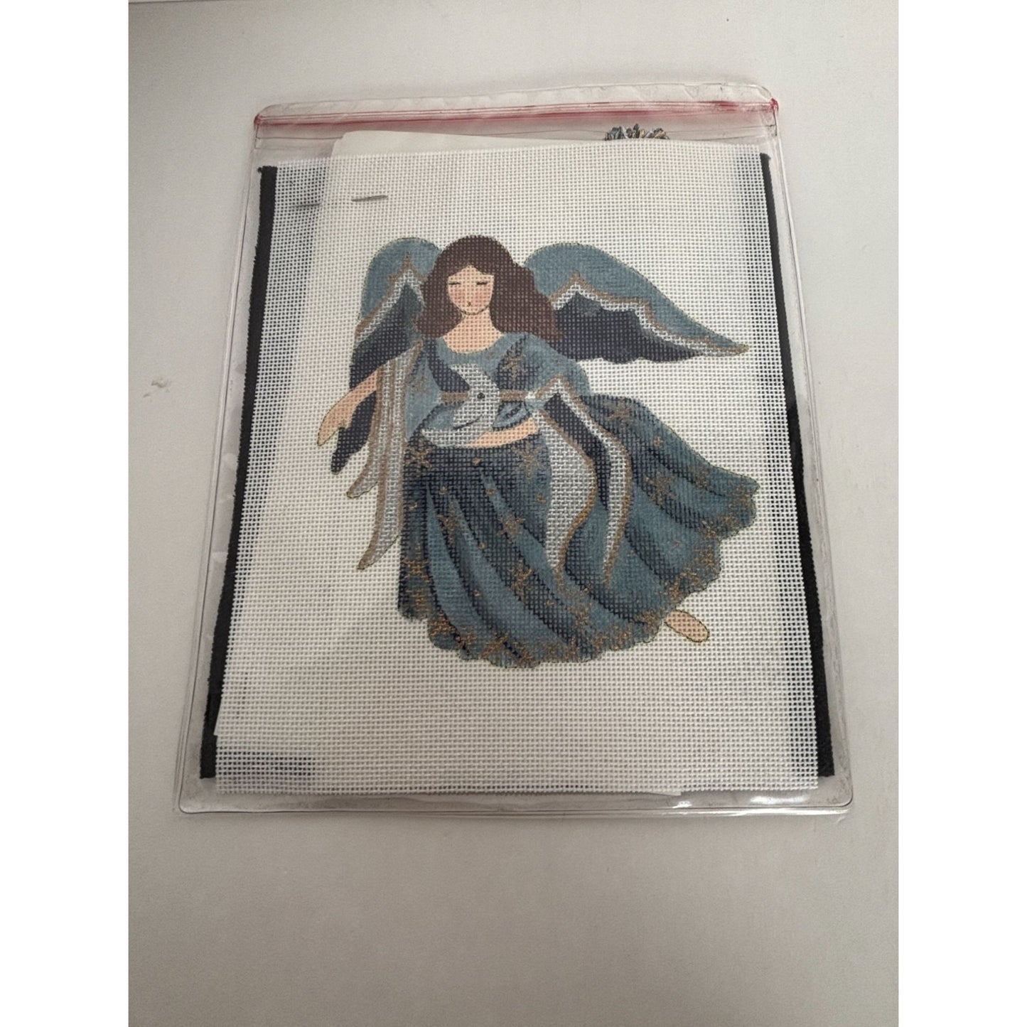 Stitchin Stuff Needlepoint Kit Evening Angel 1991 Moon Joan Thomasson Canvas New