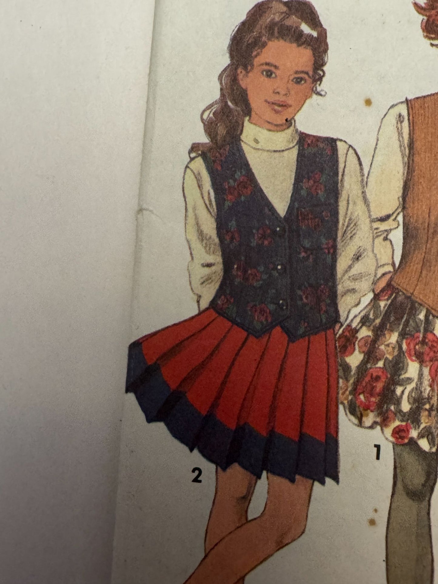 Simplicity Sewing Pattern 8005 Skirt Vet Jacket 90s Y2K Style Girls 12-14 Retro