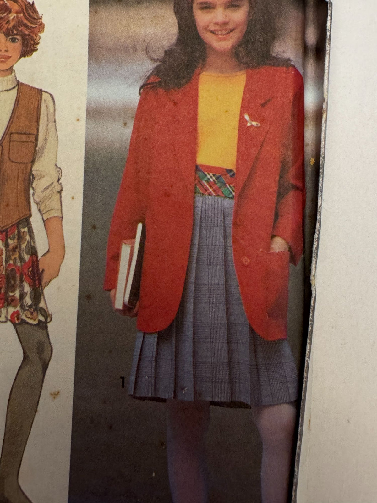 Simplicity Sewing Pattern 8005 Skirt Vet Jacket 90s Y2K Style Girls 12-14 Retro