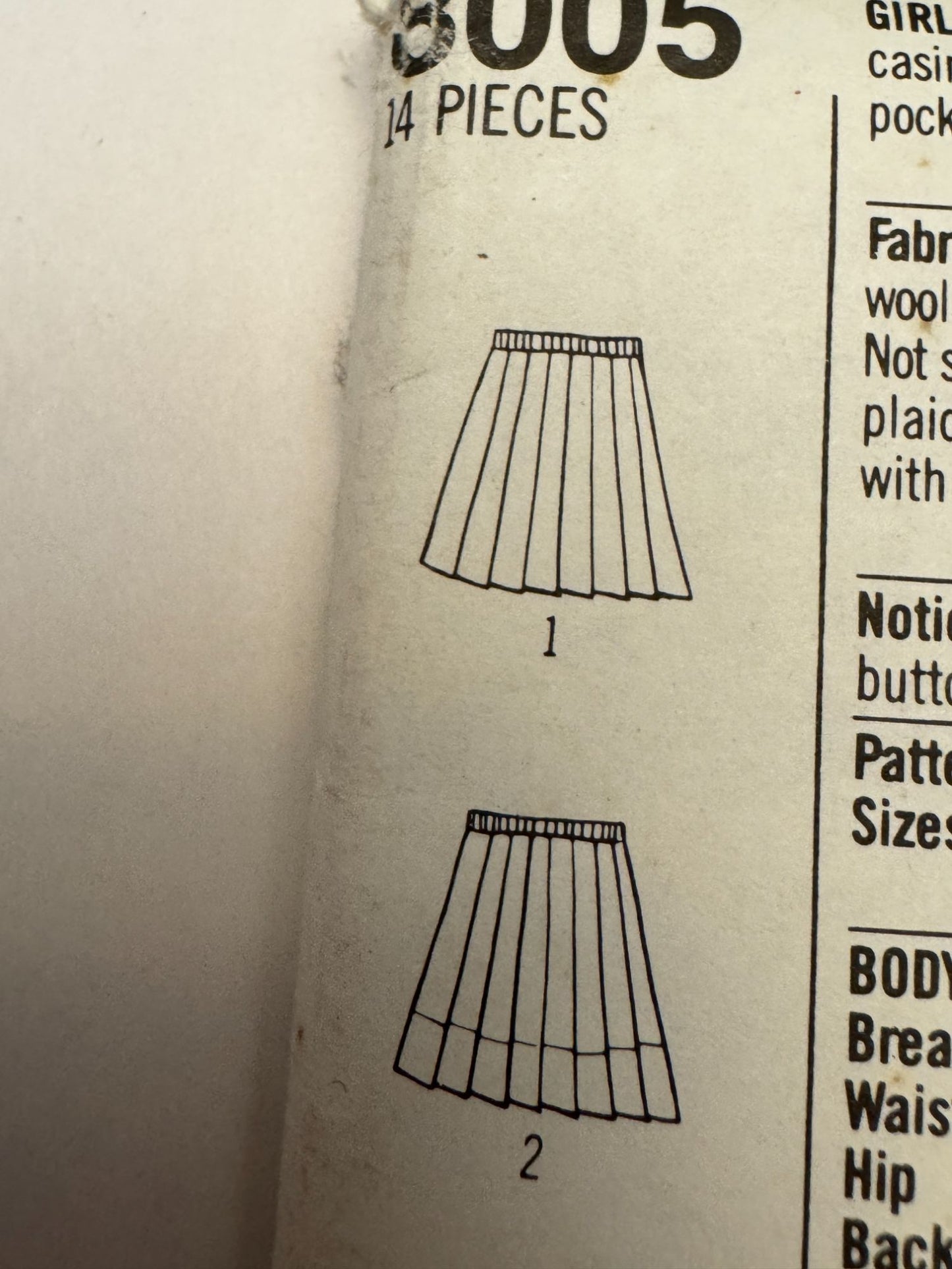 Simplicity Sewing Pattern 8005 Skirt Vet Jacket 90s Y2K Style Girls 12-14 Retro