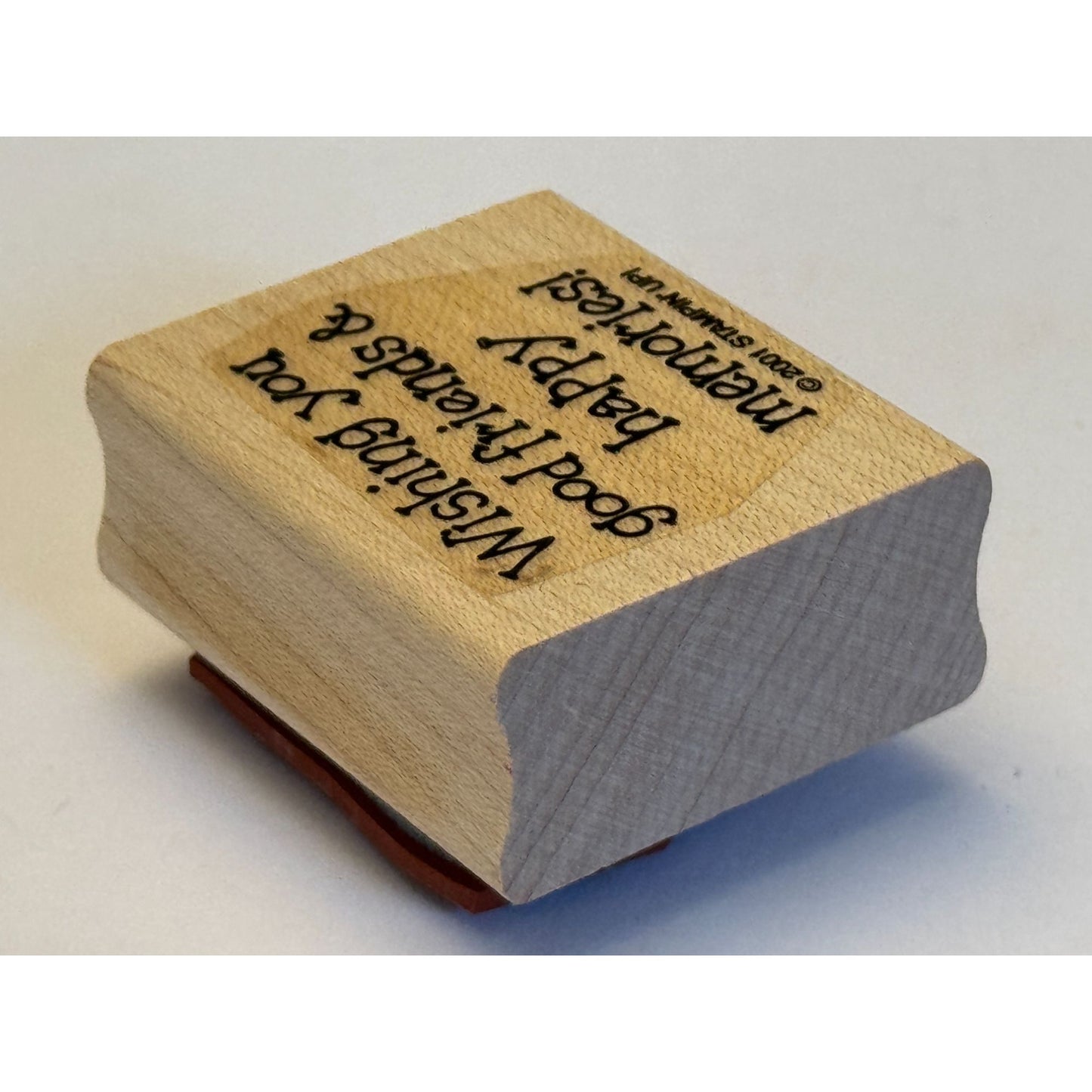 Stampin Up Rubber Stamp Wishing You Good Friends and Happy Memories Card Making