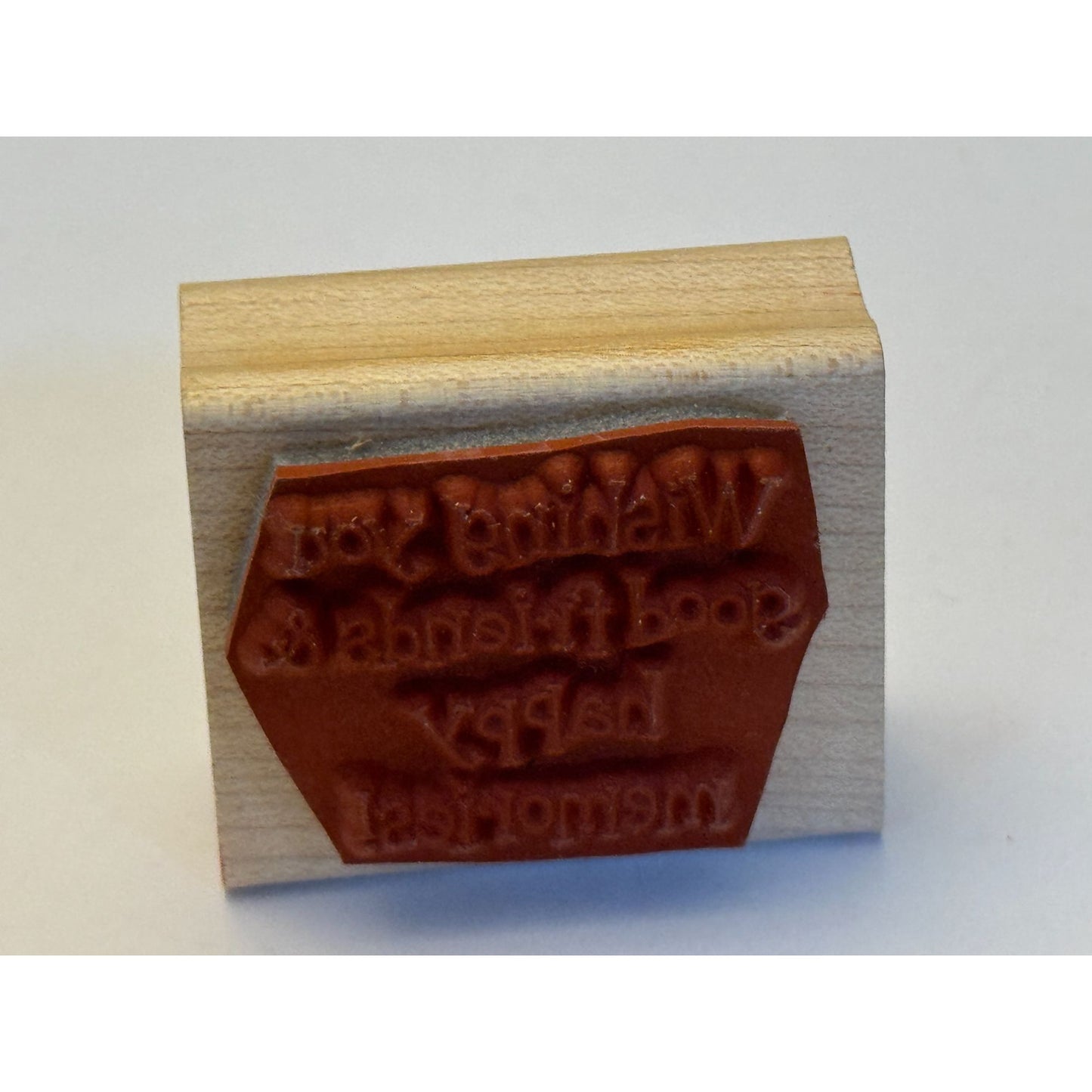 Stampin Up Rubber Stamp Wishing You Good Friends and Happy Memories Card Making
