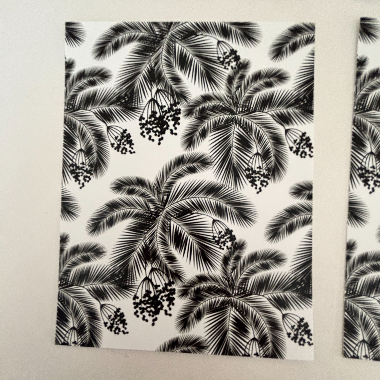 Beach Bum Card Panels Set Tropical Palm Beach Cardmaking A2 Size Foil Ready Summer