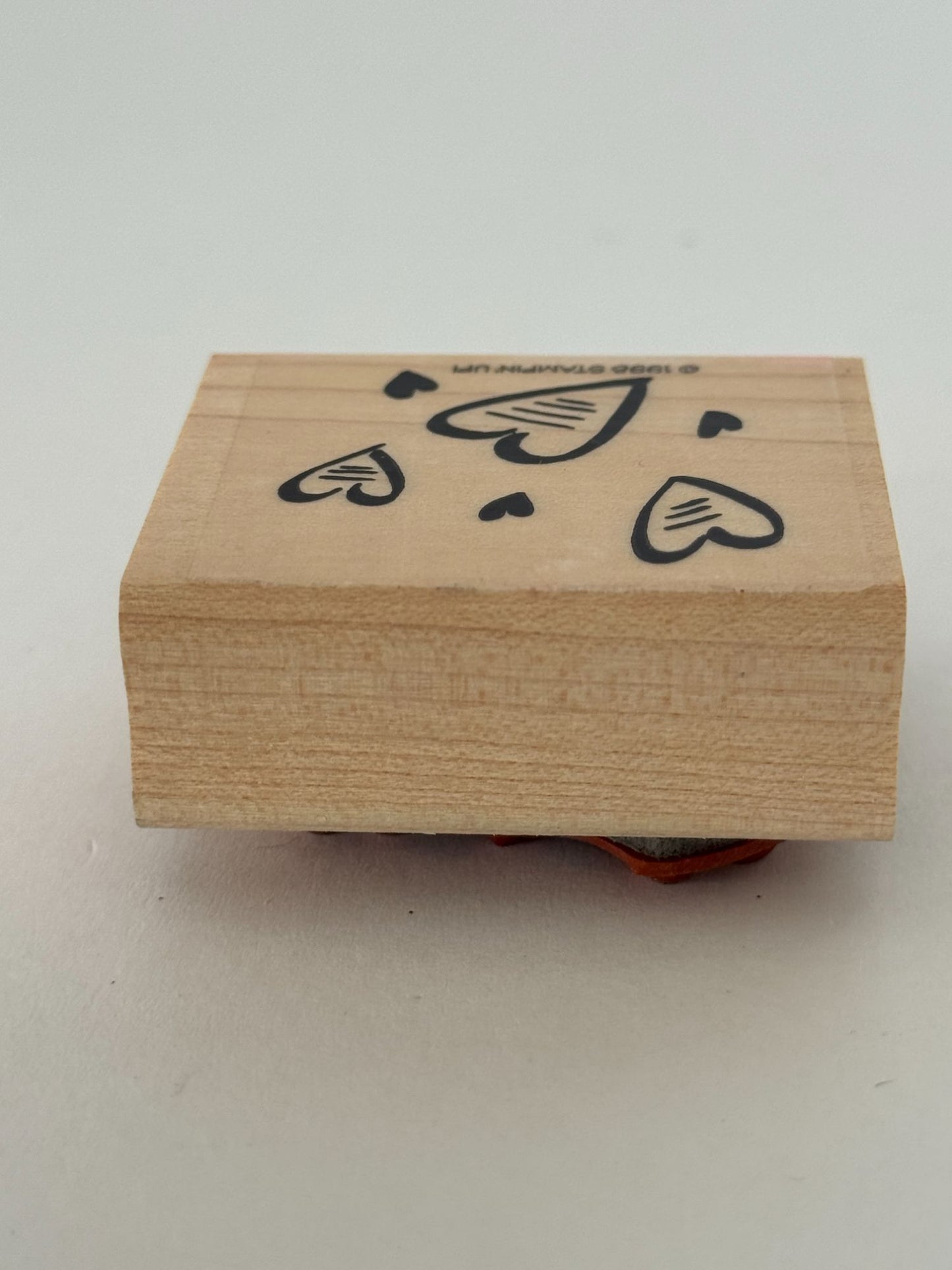 Stampin Up Rubber Stamp Hearts Love Valentines Day Card Making Heart Background