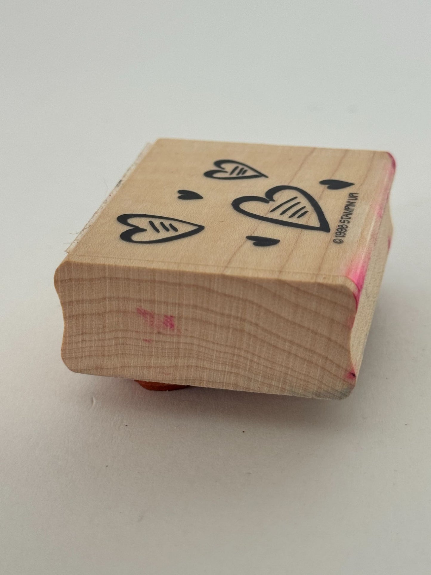 Stampin Up Rubber Stamp Hearts Love Valentines Day Card Making Heart Background