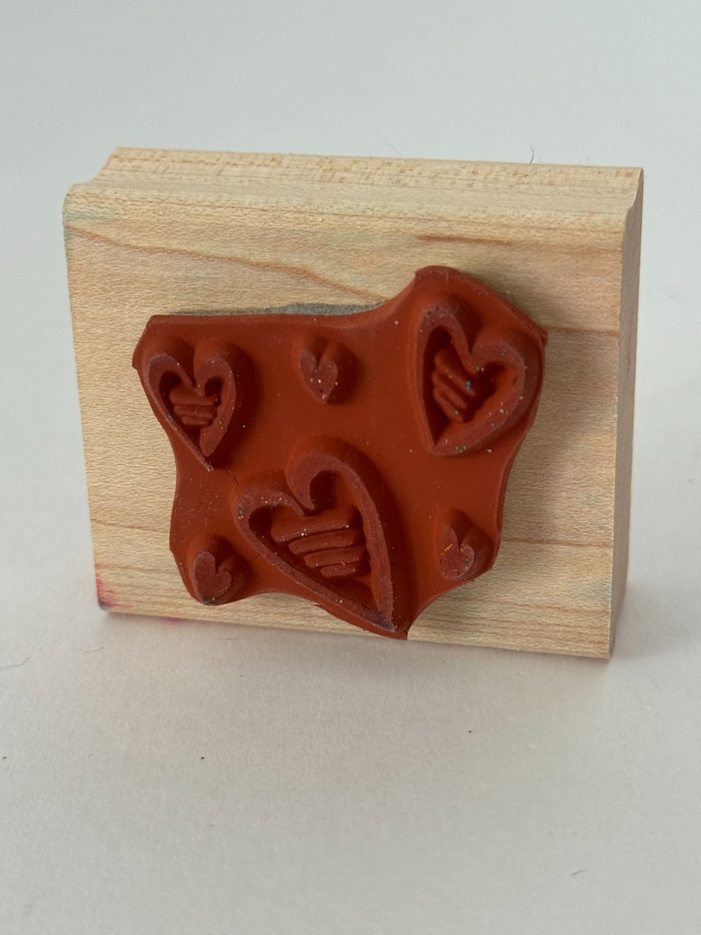 Stampin Up Rubber Stamp Hearts Love Valentines Day Card Making Heart Background