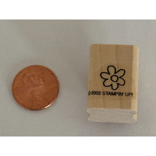 Stampin Up Rubber Stamp Garden Flower Spring Floral Card Making Craft Tiny Small