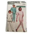 Butterick Sewing Pattern 5953 Misses Pullover Top Tapered Pants Comfort P S M UC
