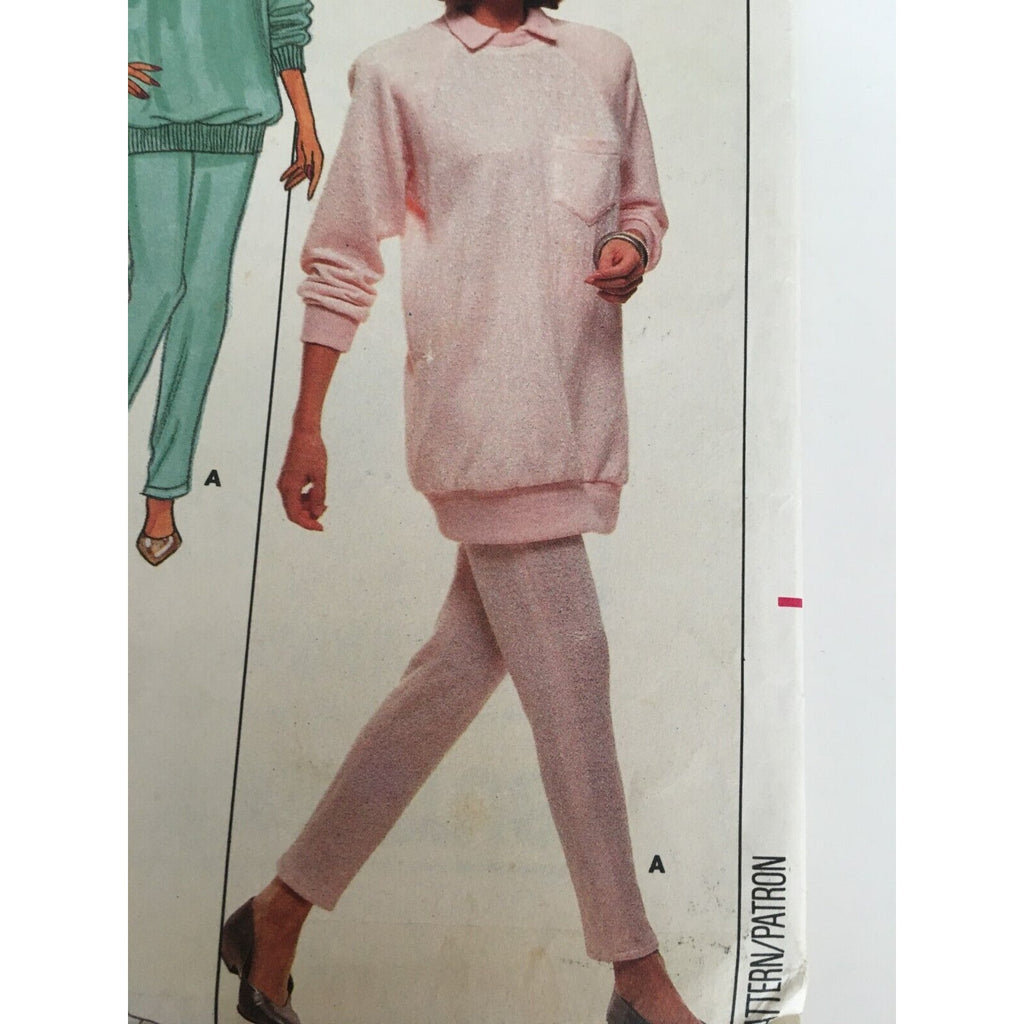 Butterick Sewing Pattern 5953 Misses Pullover Top Tapered Pants Comfort P S M UC