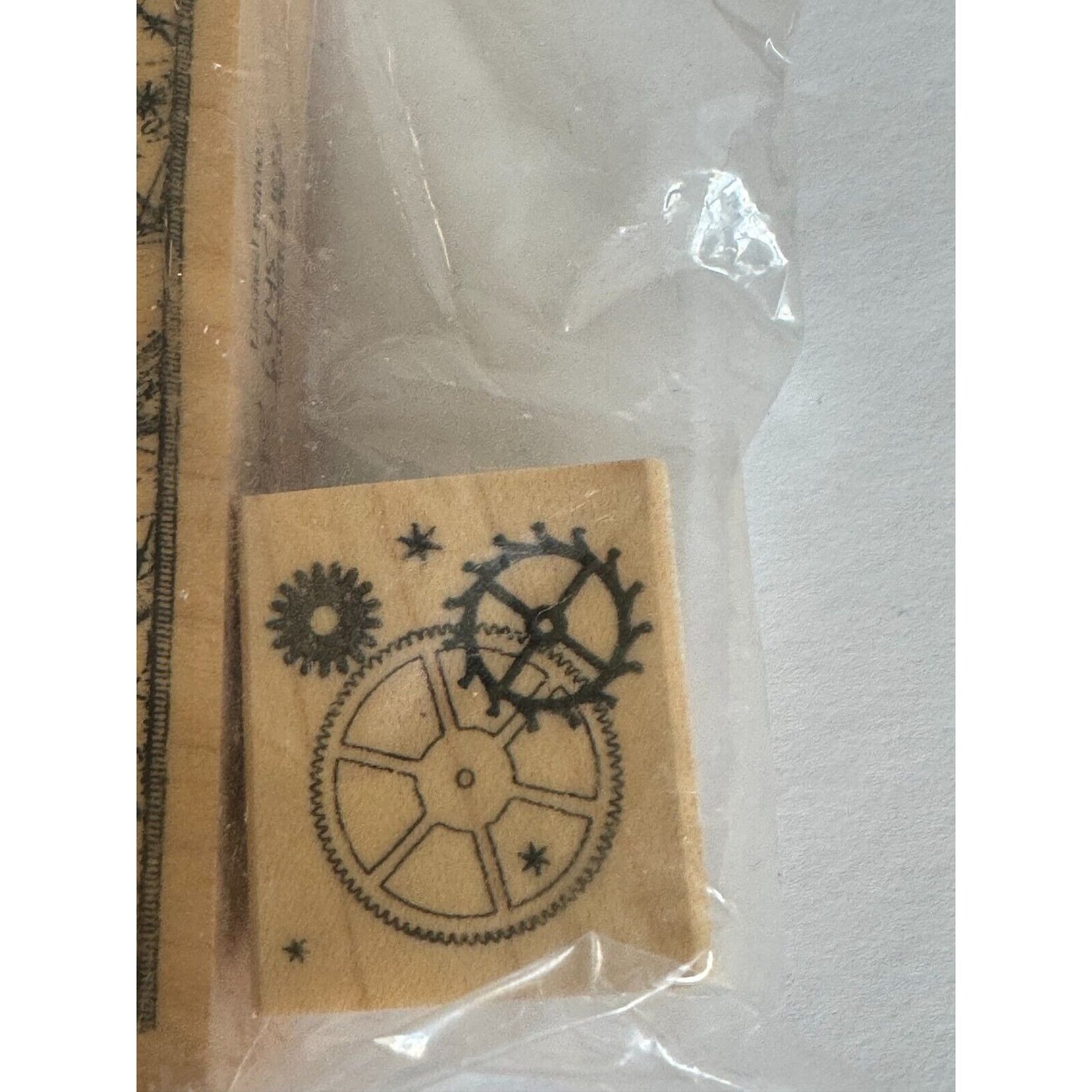 Club Scrap Rubber Stamp Limited Edition Horologiun Pendulum Steampunk Wheels