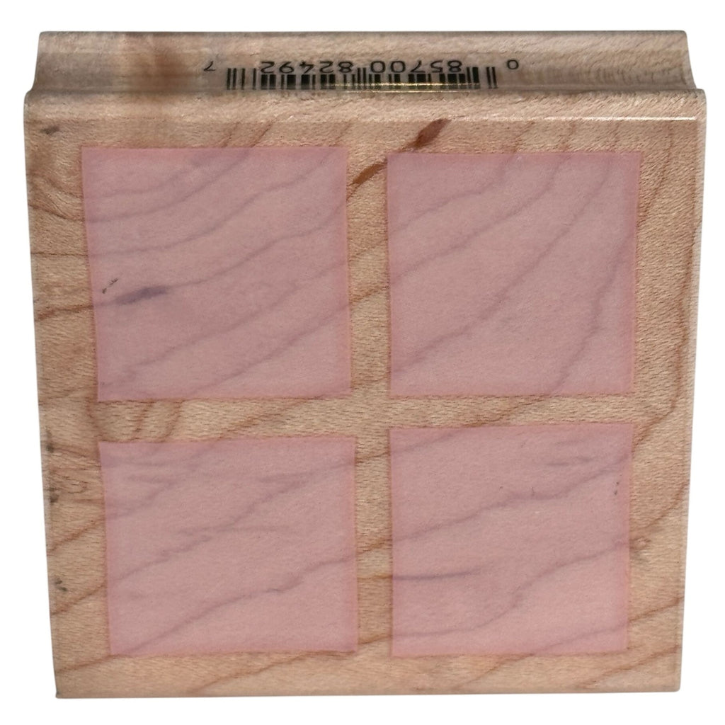 Hero Arts Rubber Stamp Block of Four Squares Geometric Background Cardmaking Art Scrapbooking Craft