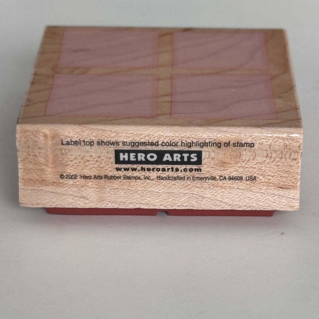 Hero Arts Rubber Stamp Block of Four Squares Geometric Background Cardmaking Art Scrapbooking Craft