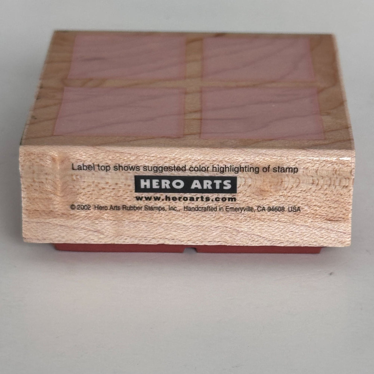Hero Arts Rubber Stamp Block of Four Squares Geometric Background Cardmaking Art Scrapbooking Craft