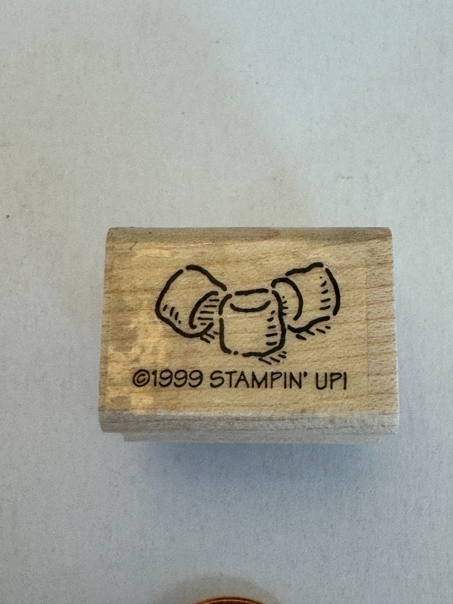 Stampin Up Rubber Stamp Set Winter Wilma Dog Cat Coffee Cocoa Snow Marshmallow