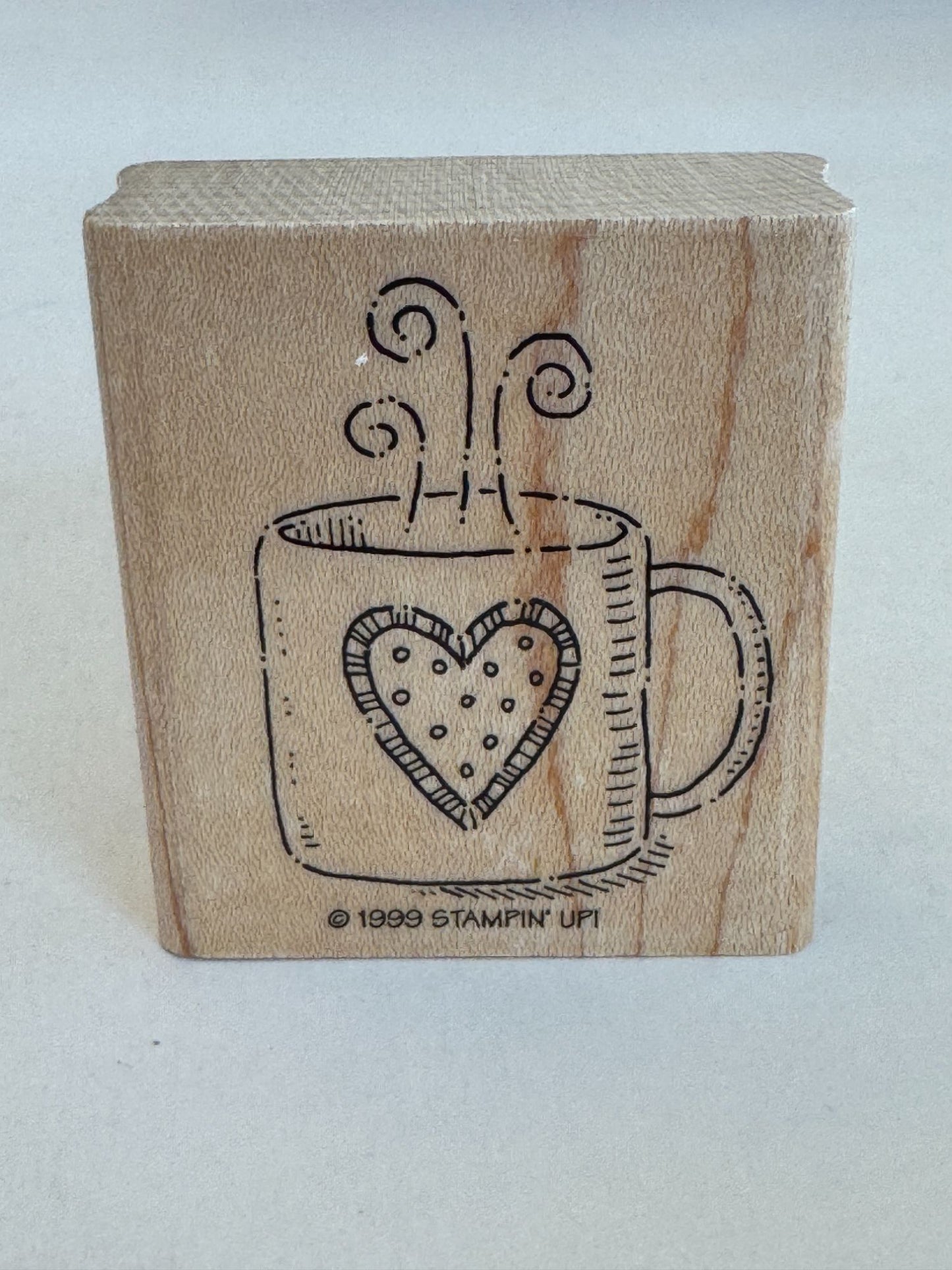 Stampin Up Rubber Stamp Set Winter Wilma Dog Cat Coffee Cocoa Snow Marshmallow