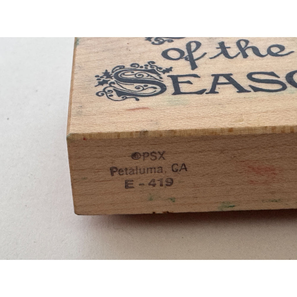 PSX Rubber Stamp: Joys of the Season