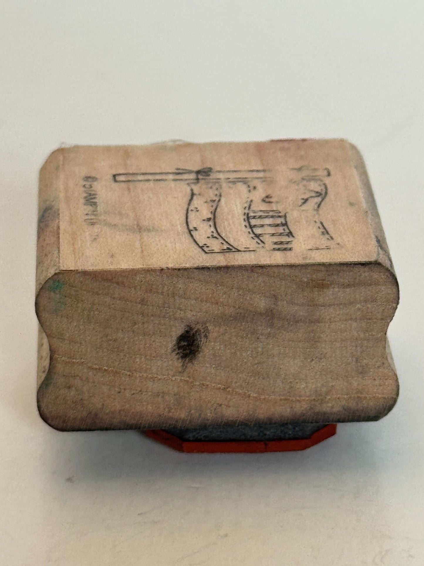 Stampin Up Rubber Stamp Quilted Flag Country Style Patchwork Card Making Craft