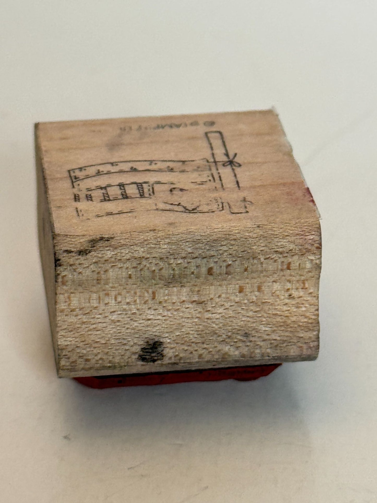 Stampin Up Rubber Stamp Quilted Flag Country Style Patchwork Card Making Craft