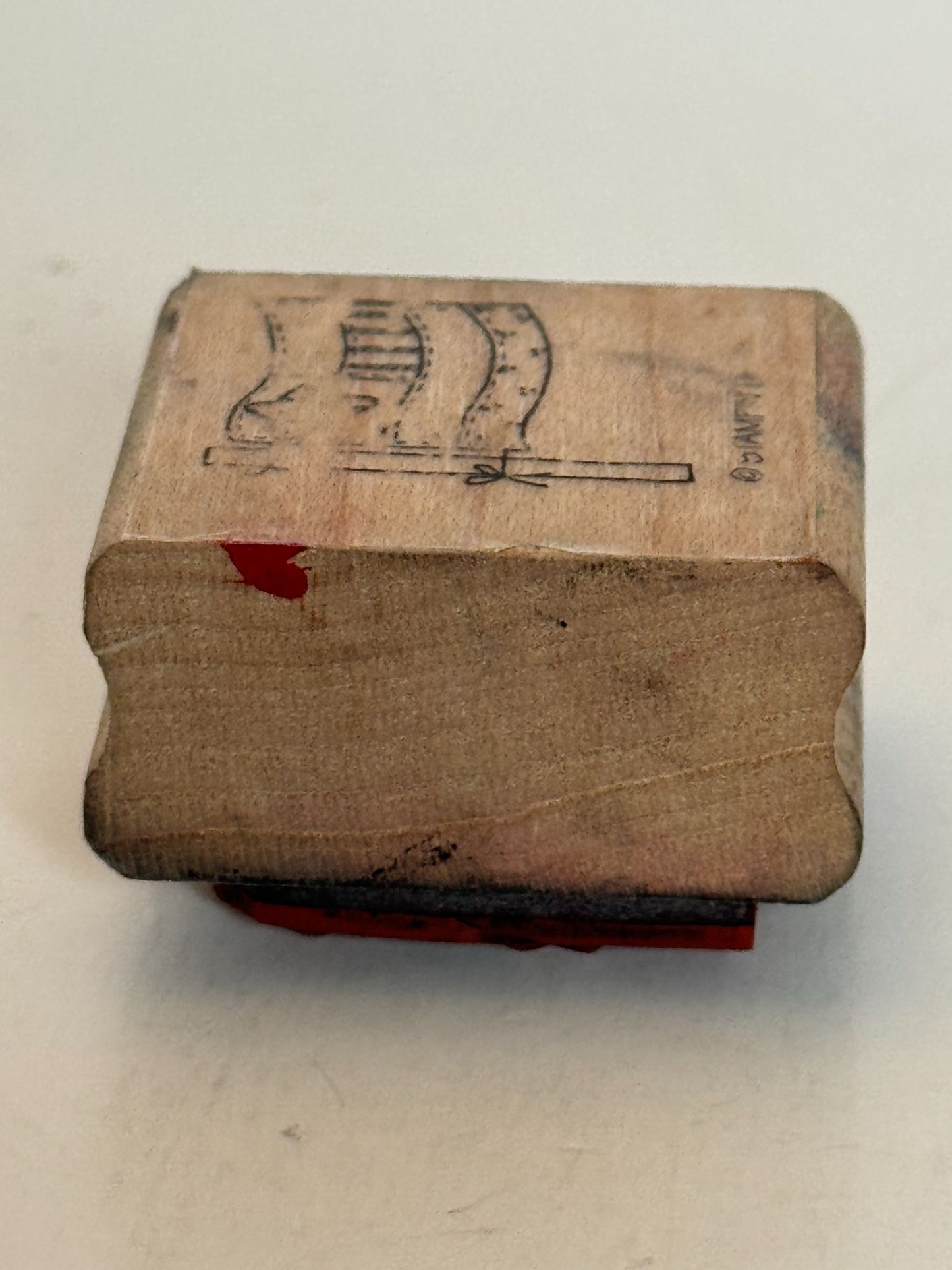 Stampin Up Rubber Stamp Quilted Flag Country Style Patchwork Card Making Craft