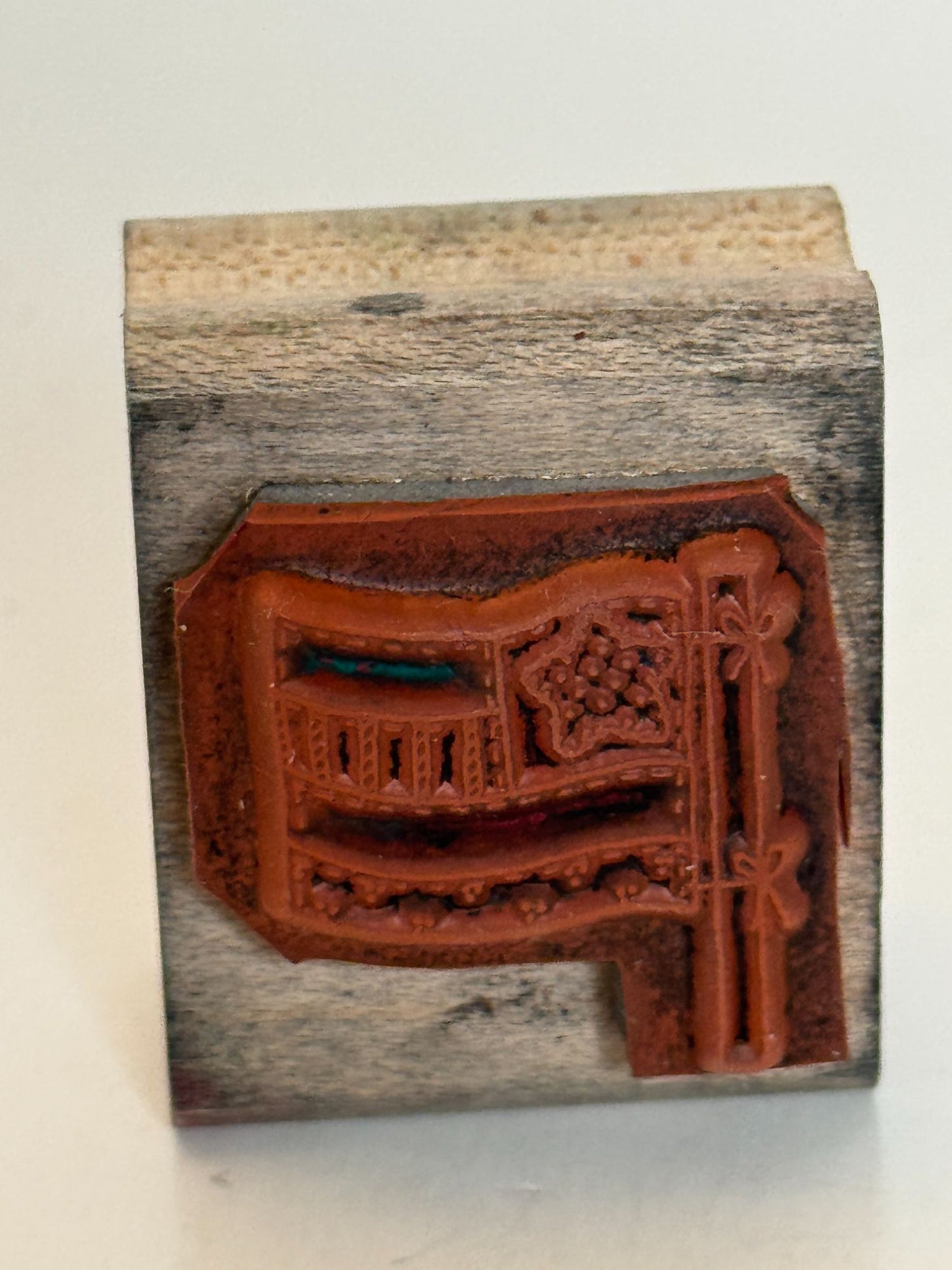 Stampin Up Rubber Stamp Quilted Flag Country Style Patchwork Card Making Craft