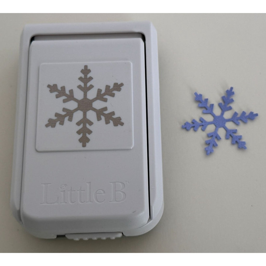 Little B Snowflake Paper Craft Punch Christmas Card Making Holidays Scrapbooking