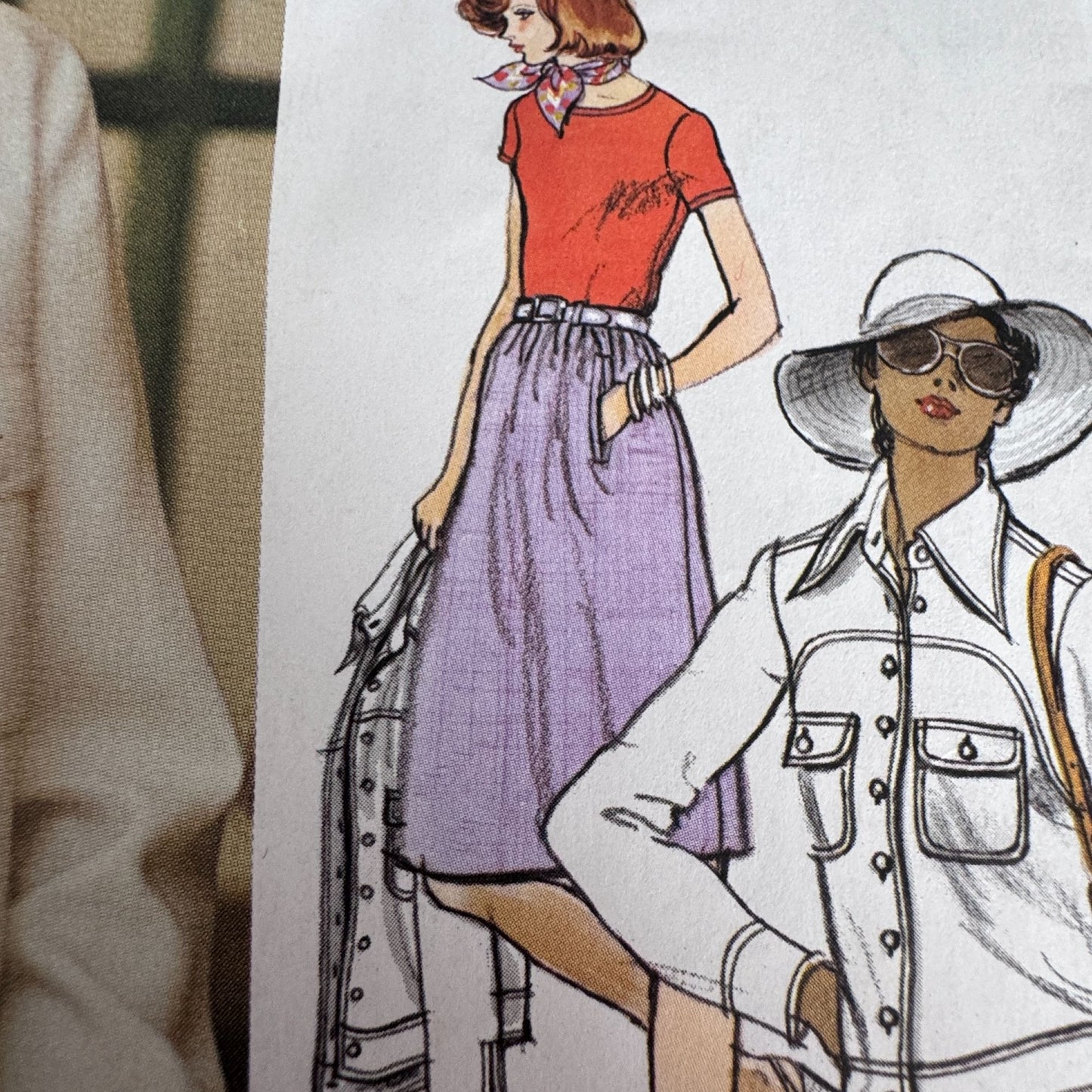 Vogue Sewing Pattern 1061 Anne Klein Jacket Skirt Pants Bodysuit 12 Uncut Designer 1970s