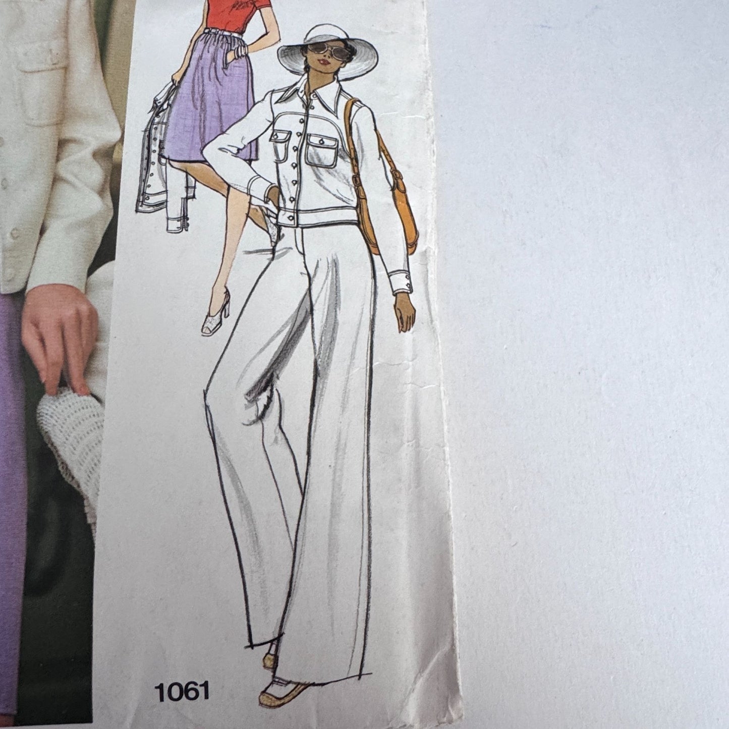 Vogue Sewing Pattern 1061 Anne Klein Jacket Skirt Pants Bodysuit 12 Uncut Designer 1970s