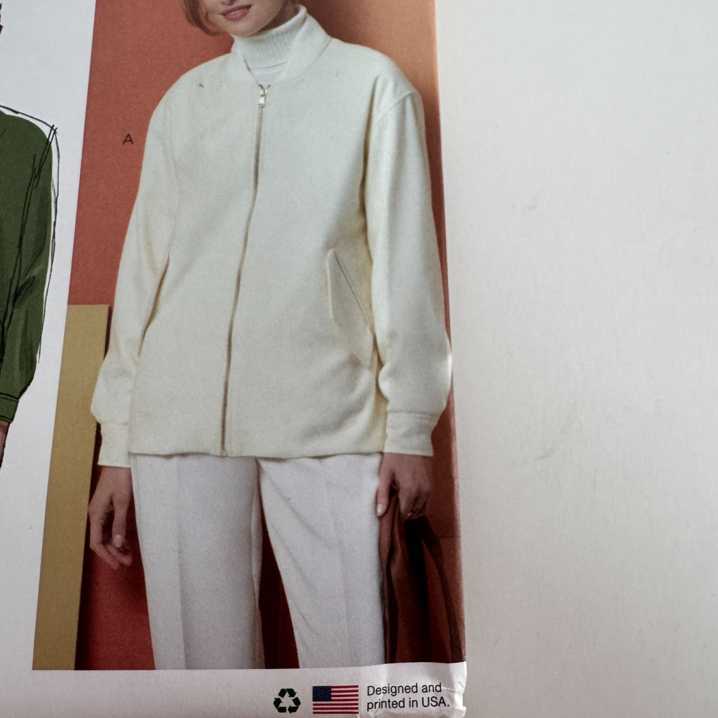 Butterick Sewing Pattern B7008 Misses Jackets Fall Outerwear Winter 6-14 Uncut