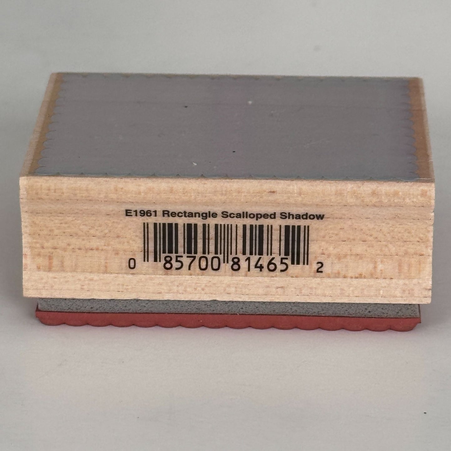Hero Arts Rubber Stamp Rectangle Scalloped Shadow Frame Background Soft Edge Cardmaking Scrapbooking E1961