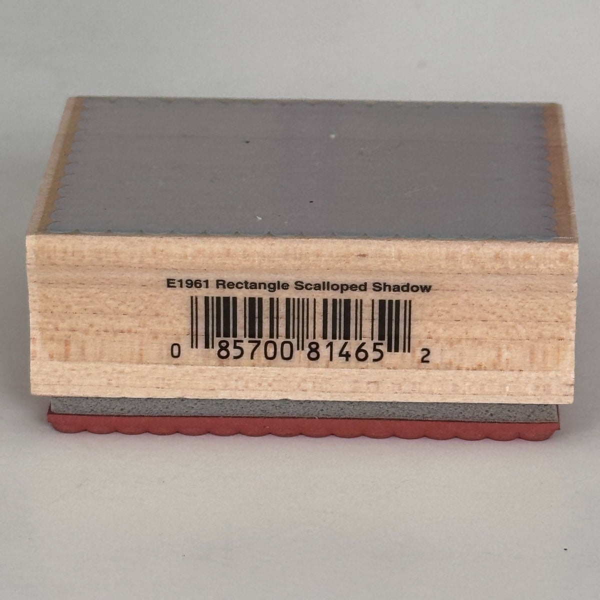 Hero Arts Rubber Stamp Rectangle Scalloped Shadow Frame Background Soft Edge Cardmaking Scrapbooking E1961