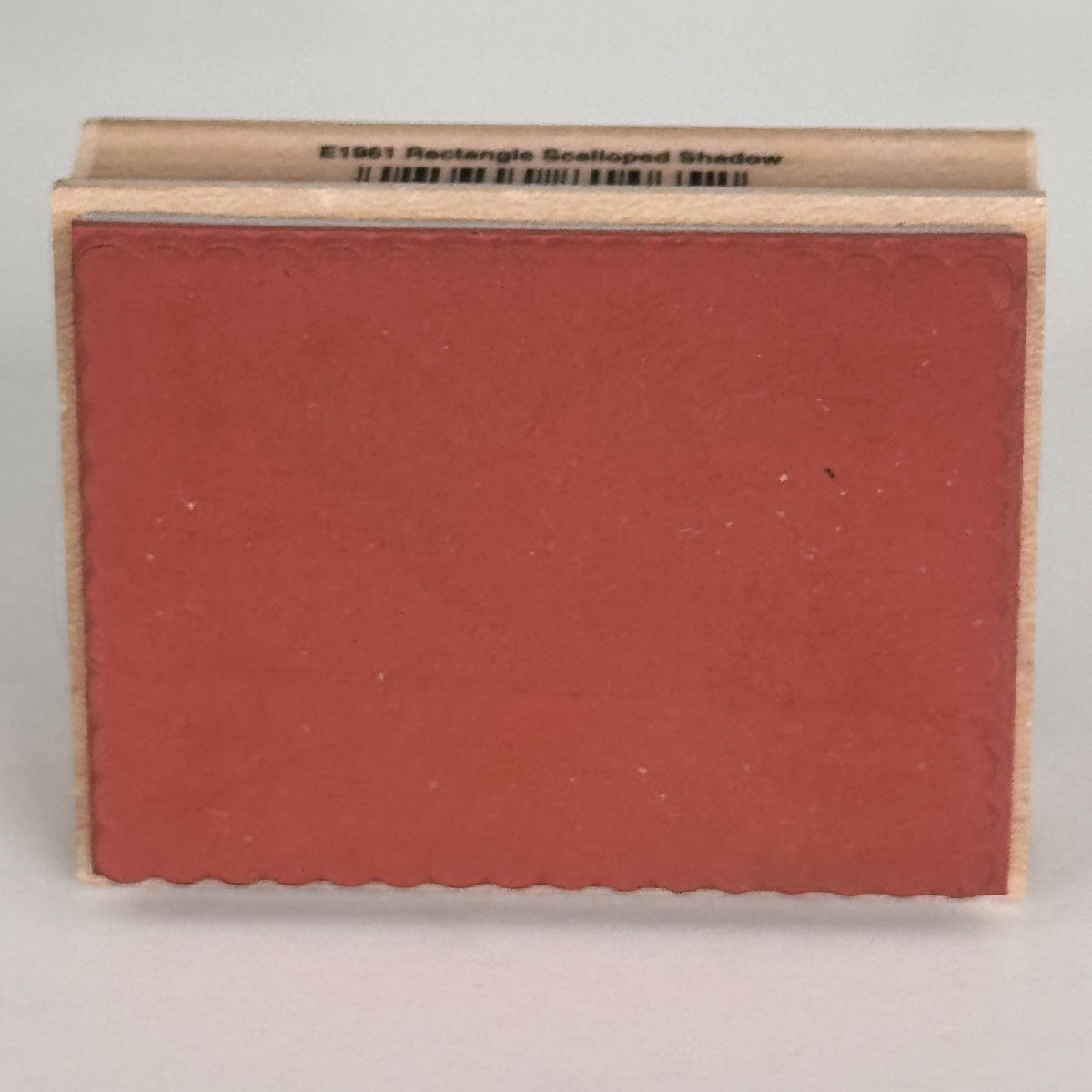 Hero Arts Rubber Stamp Rectangle Scalloped Shadow Frame Background Soft Edge Cardmaking Scrapbooking E1961