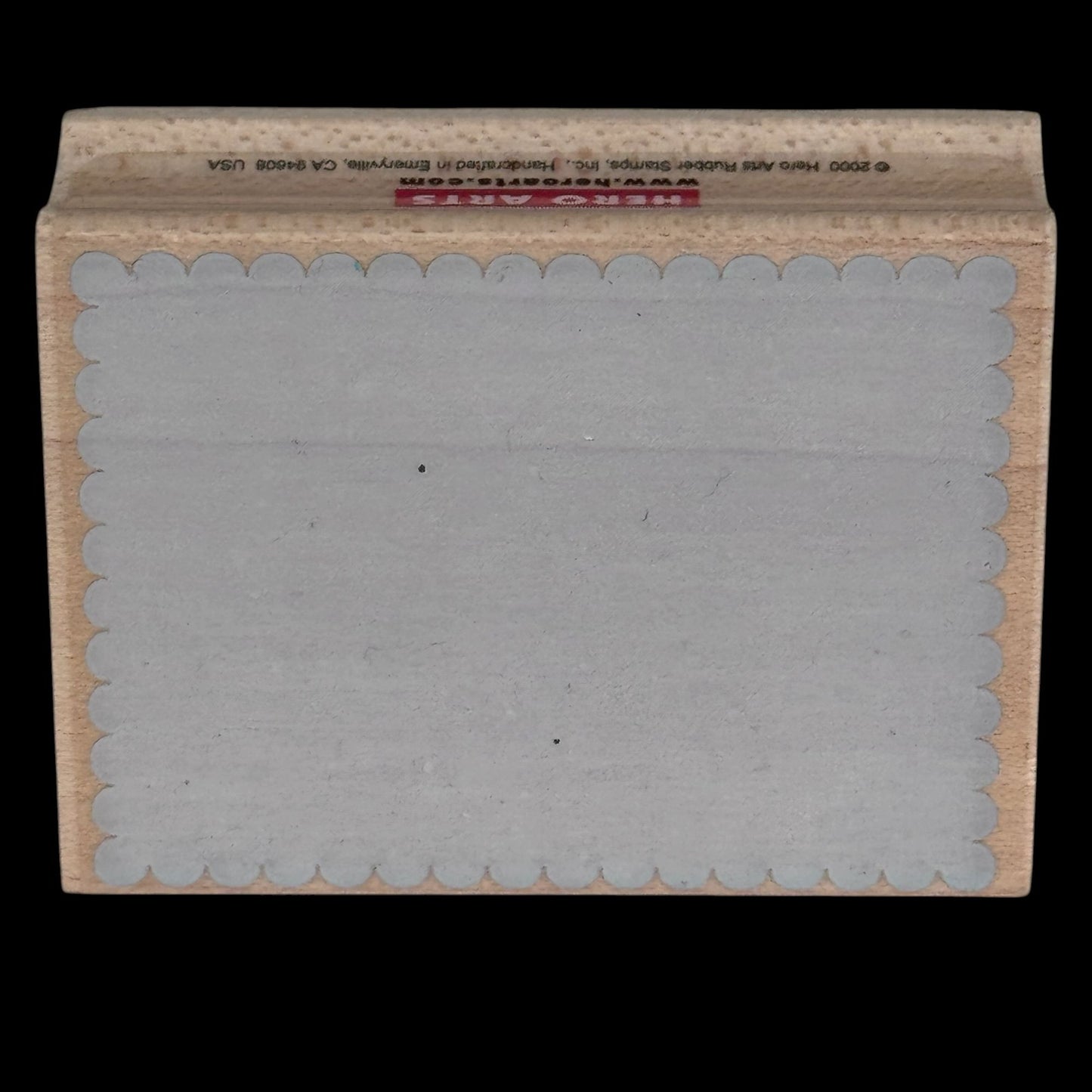 Hero Arts Rubber Stamp Rectangle Scalloped Shadow Frame Background Soft Edge Cardmaking Scrapbooking E1961