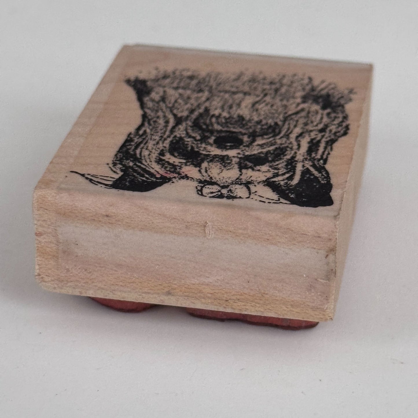 Yorkshire Terrier Rubber Stamp Dog Yorkie Pet Animal Cardmaking Wood Mounted Crafting Tool