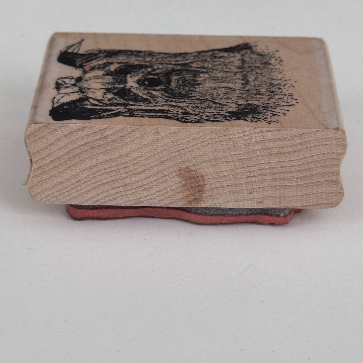 Yorkshire Terrier Rubber Stamp Dog Yorkie Pet Animal Cardmaking Wood Mounted Crafting Tool