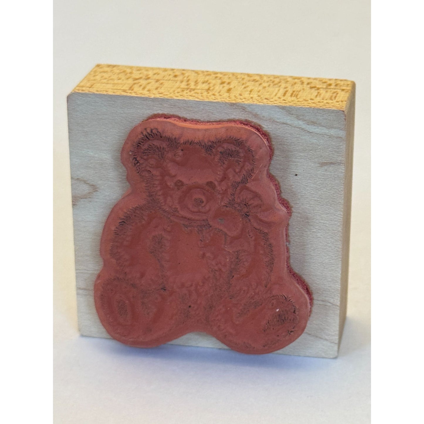 PSX Rubber Stamp Bow Bear Teddy Stuffed Animal Smile Toy Card Making E610