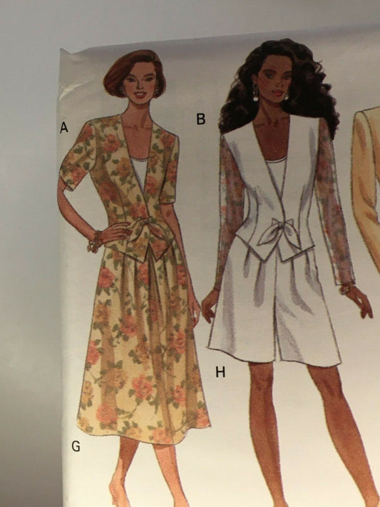 Butterick Sewing Pattern 6162 Career Skirt Suit Jacket Shorts Blazer UC 6 8 10