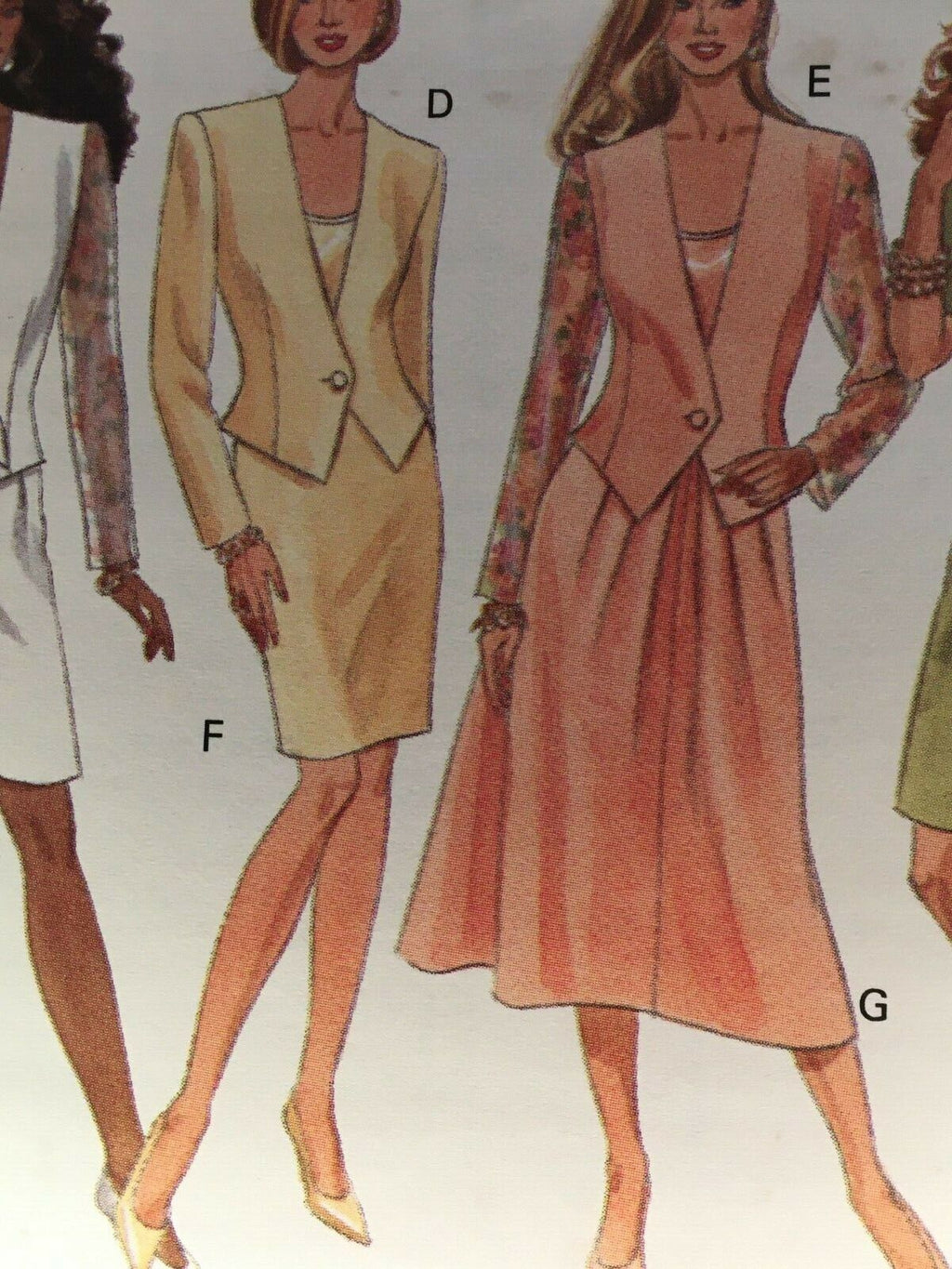 Butterick Sewing Pattern 6162 Career Skirt Suit Jacket Shorts Blazer UC 6 8 10