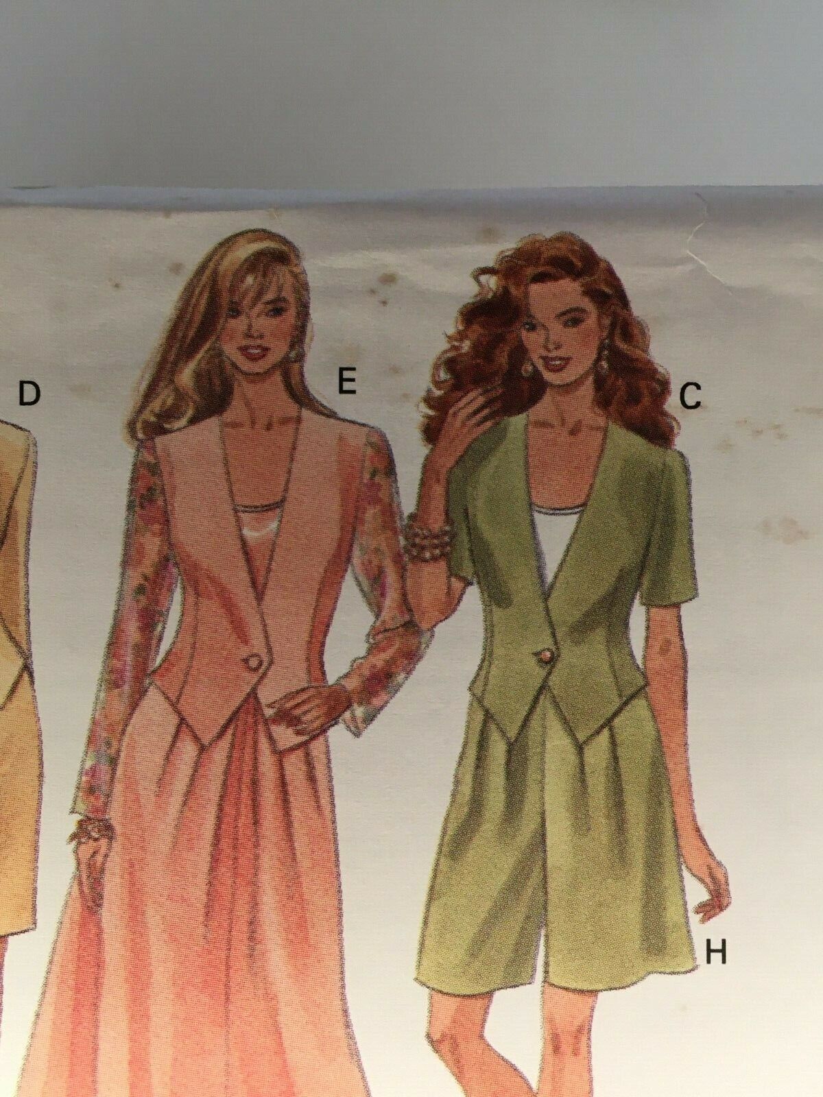 Butterick Sewing Pattern 6162 Career Skirt Suit Jacket Shorts Blazer UC 6 8 10