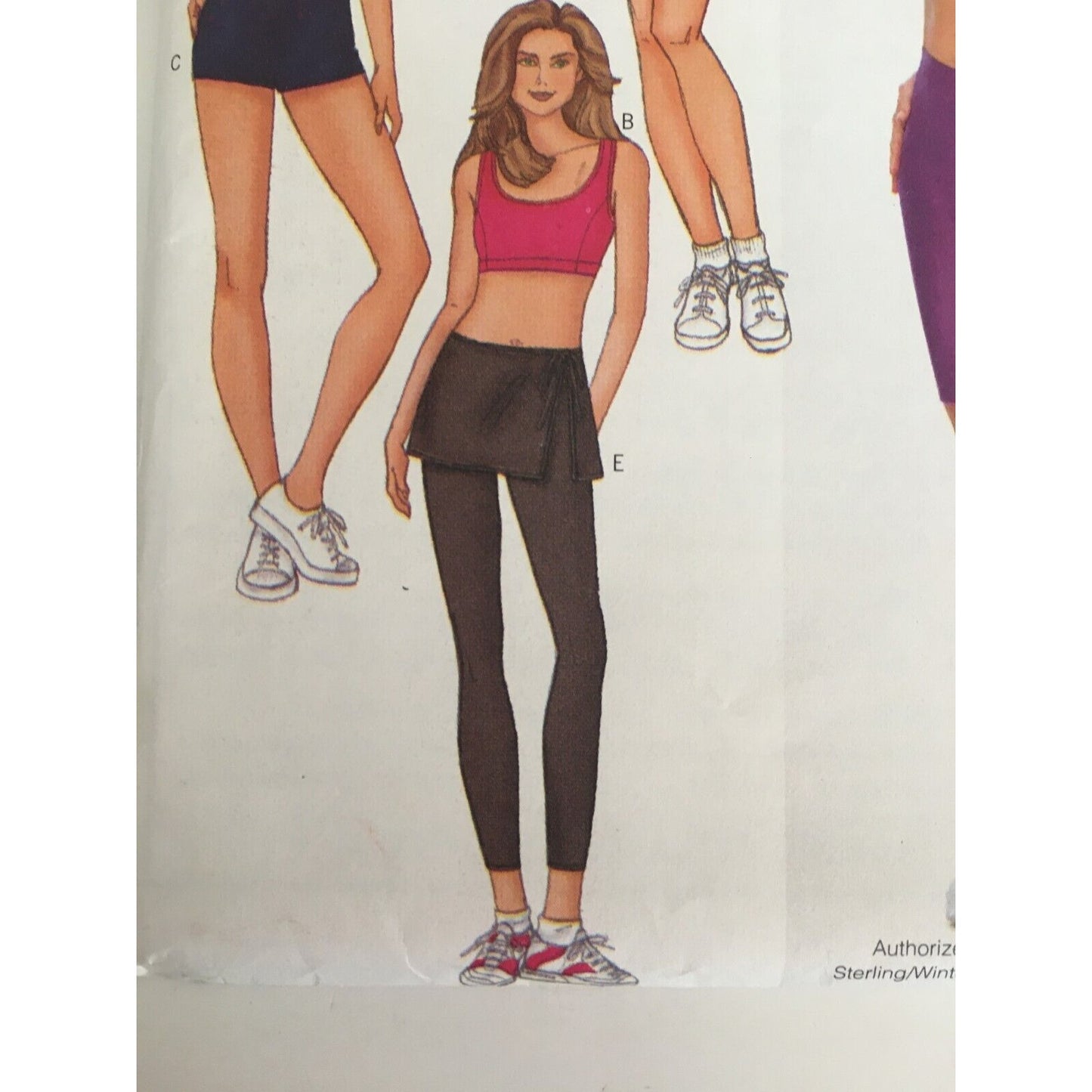 Butterick Sewing Pattern 6579 Kathy Ireland Unitard Top Skirt Shorts 12-16 Uncut