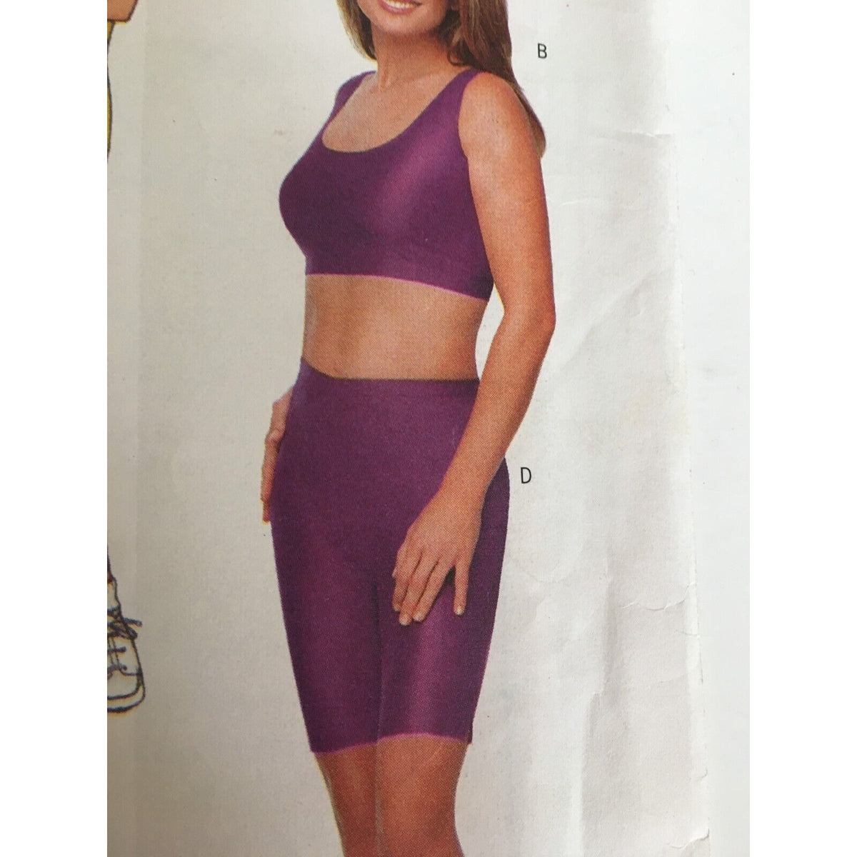 Butterick Sewing Pattern 6579 Kathy Ireland Unitard Top Skirt Shorts 12-16 Uncut