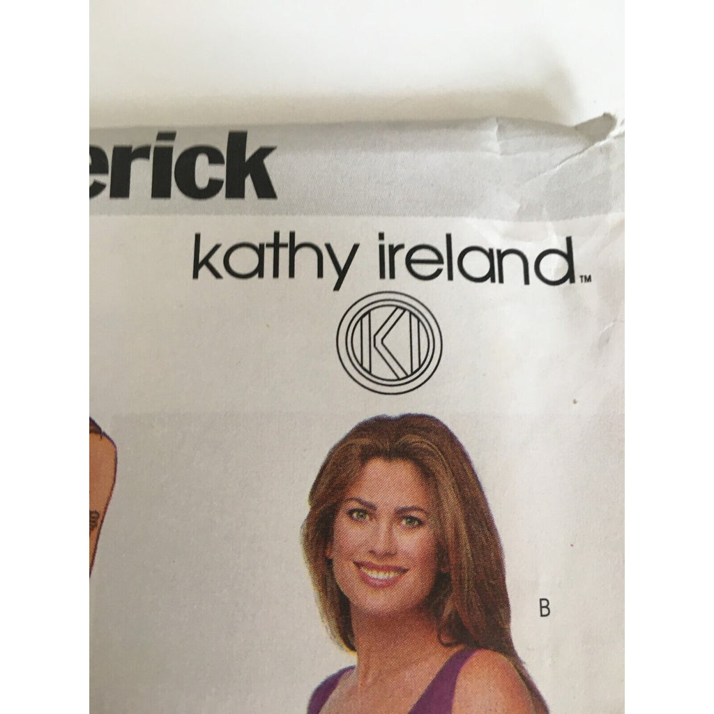 Butterick Sewing Pattern 6579 Kathy Ireland Unitard Top Skirt Shorts 12-16 Uncut