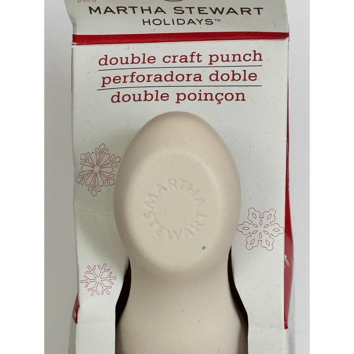 Martha Stewart Double Craft Punch Embossed Present Gift Holiday Christmas Card Making
