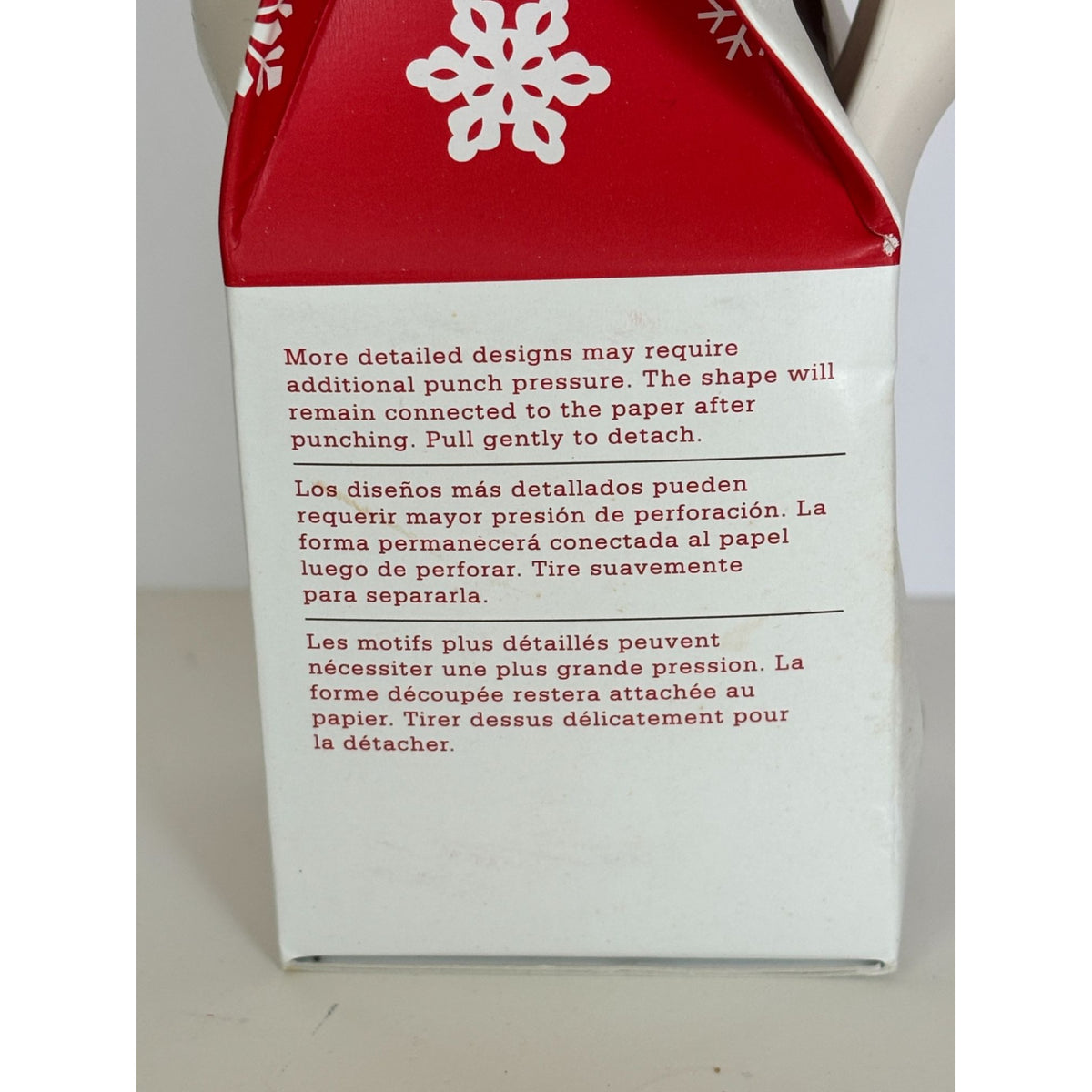 Martha Stewart Double Craft Punch Embossed Present Gift Holiday Christmas Card Making