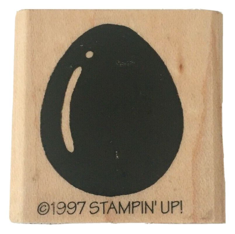 Stampin Up Easter Egg Rubber Stamp Homestead Chicken Eggs Spring Farm Country