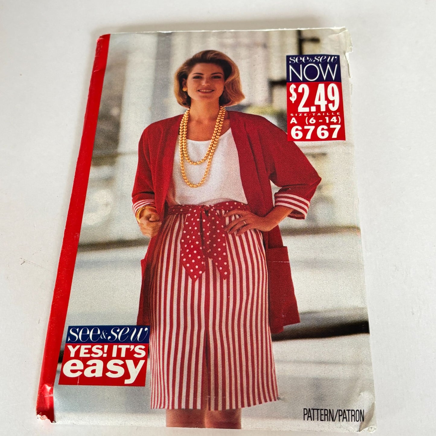 Butterick Sewing Pattern 6767 Suit Jacket Skirt Top Easy 90s Minimalist 6-14 UC