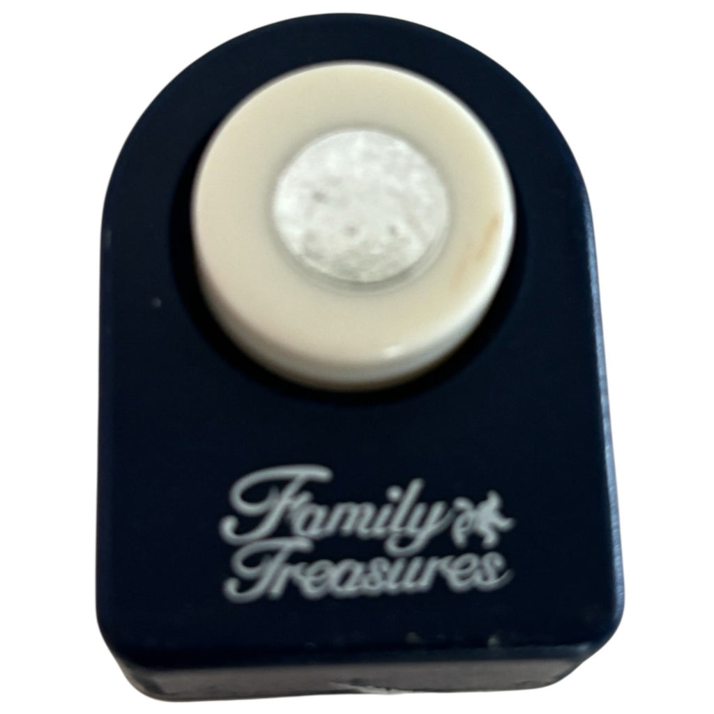 Family Treasures Paper Punch Small Circle Shape Craft 3/8 Inch Holiday Snowball